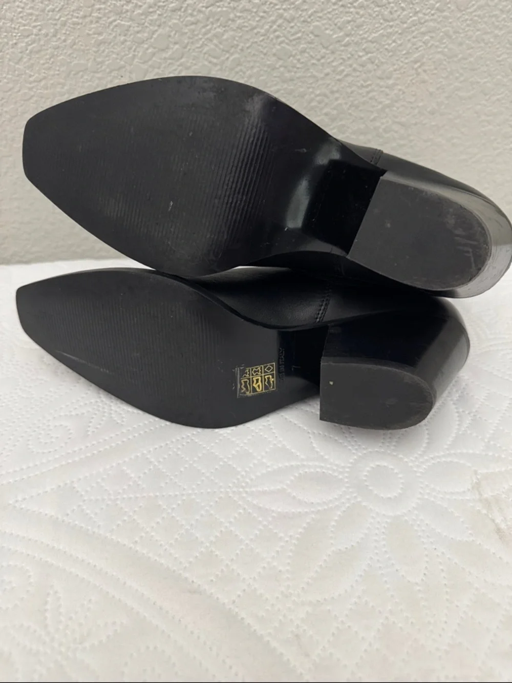 Everlane The Western Ankle Boot Black Leather Chelsea Booties Size 7